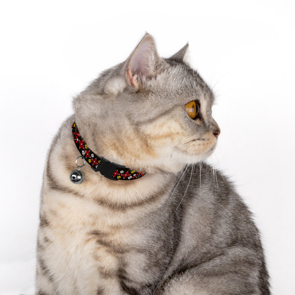 Нашийник для Котів Barksi Urban Нейлоновий Вишиванка Чорна