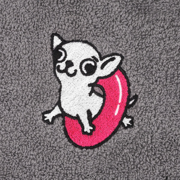 Комплект рушників для тварин Barksi (30х50 см, 50х120 см) "Собака з надувним колом"