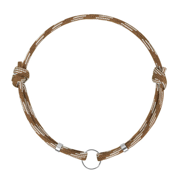 Шнурок для адресників Barksi з паракорду для собак та котів Коричневий