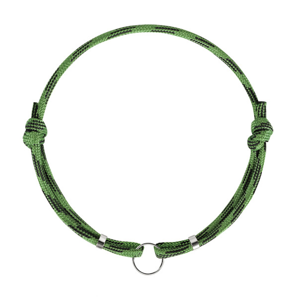 Шнурок для адресників Barksi з паракорду для собак та котів Зелений