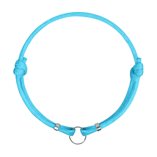 Шнурок для адресників Barksi з паракорду для собак та котів Блакитний