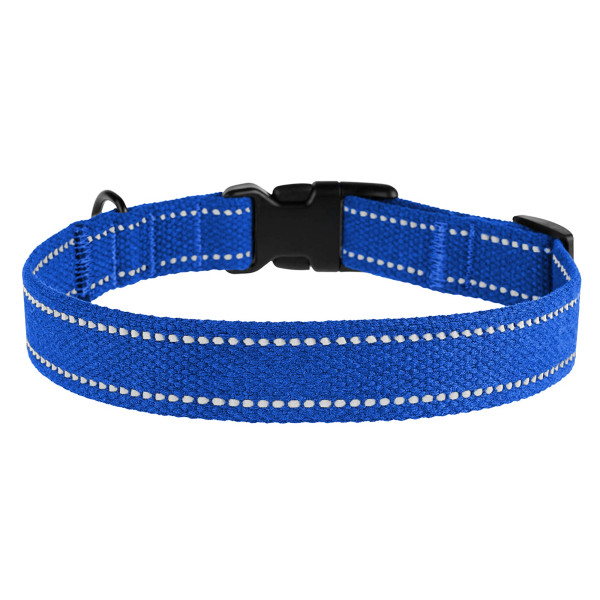 Нашийник для собак Barksi Сotton рефлекторний брезент Волошковий