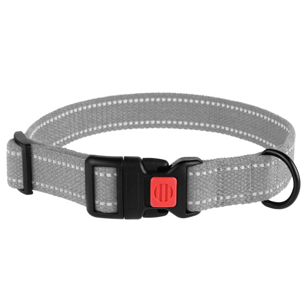 Нашийник для собак Barksi Сotton рефлекторний сірий