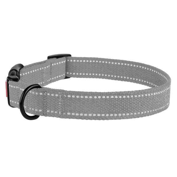 Нашийник для собак Barksi Сotton рефлекторний сірий