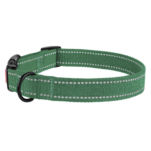 Нашийник для собак Barksi Сotton рефлекторний брезент Армійський