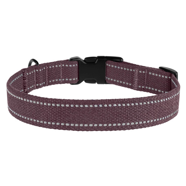 Нашийник для собак Barksi Сotton рефлекторний брезент черрі