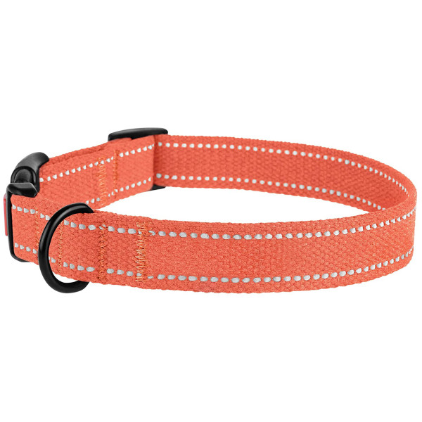 Нашийник для собак Barksi Сotton рефлекторний брезент Помаранчевий