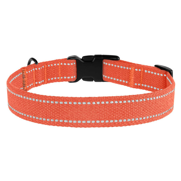 Нашийник для собак Barksi Сotton рефлекторний брезент Помаранчевий