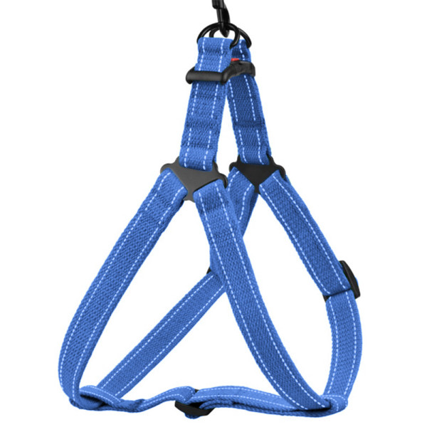 Шлея для Собак Barksi Сotton Стандарт Рефлекторна бавовняна Брезент Лазурно-Синій