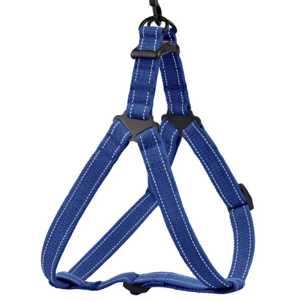 Шлея для Собак Barksi Сotton Стандарт Рефлекторна бавовняна Брезент Синя