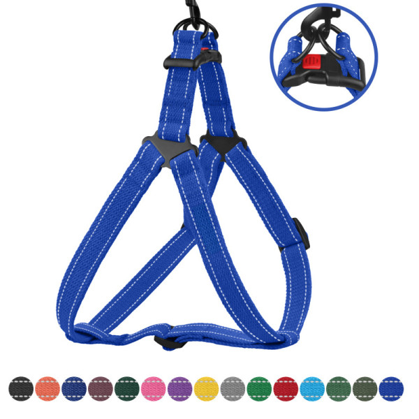 Шлея для Собак Barksi Сotton Стандарт Рефлекторна бавовняна Брезент Волошкова