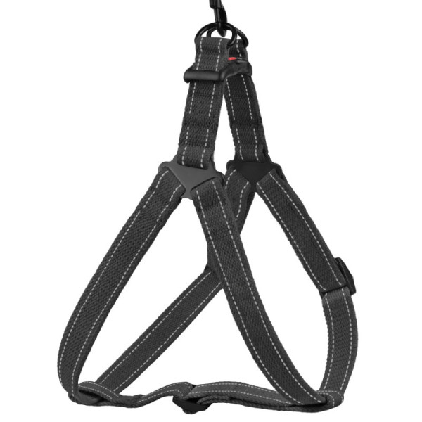 Шлея для Собак Barksi Сotton Стандарт Рефлекторна бавовняна Брезент Графіт