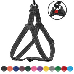 Шлея для Собак Barksi Сotton Стандарт Рефлекторна бавовняна Брезент Графіт