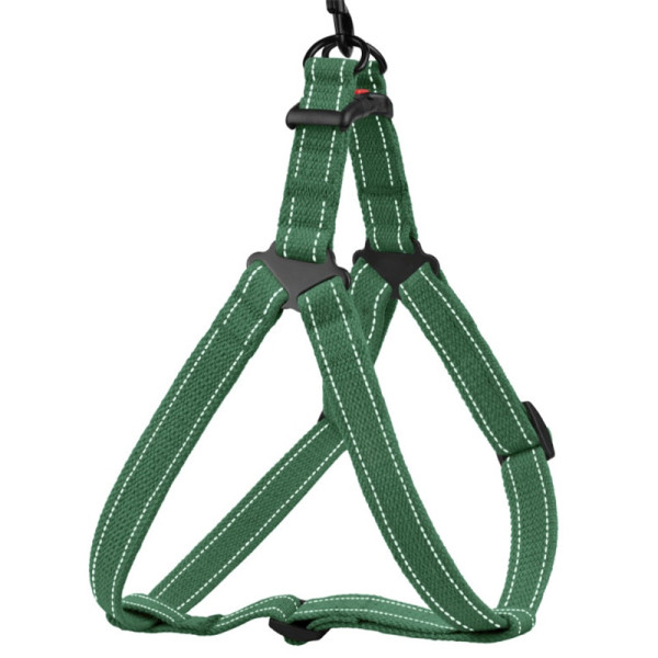 Шлея для Собак Barksi Сotton Стандарт Рефлекторна бавовняна Брезент Армійська