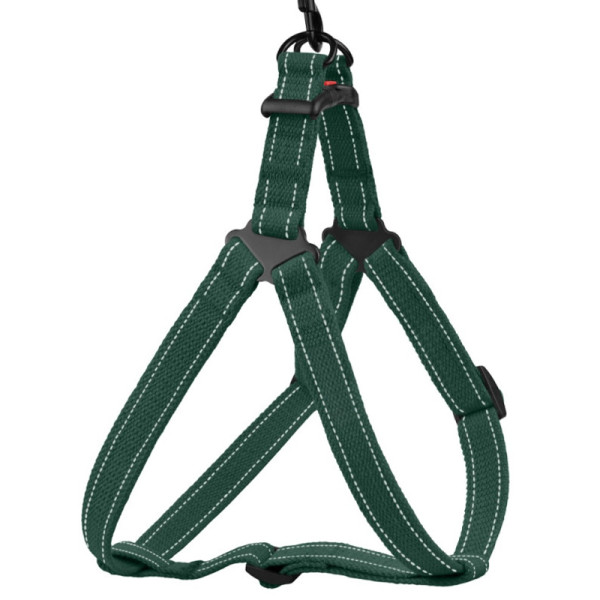 Шлея для Собак Barksi Сotton Стандарт Рефлекторний х/б Брезент Зелений