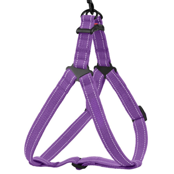 Шлея для Собак Barksi Сotton Стандарт Рефлекторна бавовняна Брезент Фіолетова