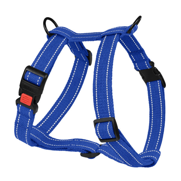 Шлея для Собак Barksi Сotton Н-подібна Рефлекторна бавовняна Брезент Волошкова