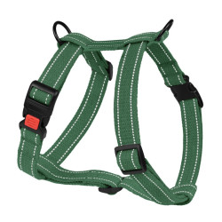 Шлея для Собак Barksi Сotton Н-подібна Рефлекторна бавовняна Брезент Армійська