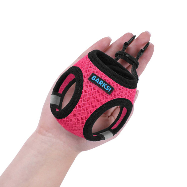 Шлея для собак Bronzedog Mesh Vest 3D сітка Рожева