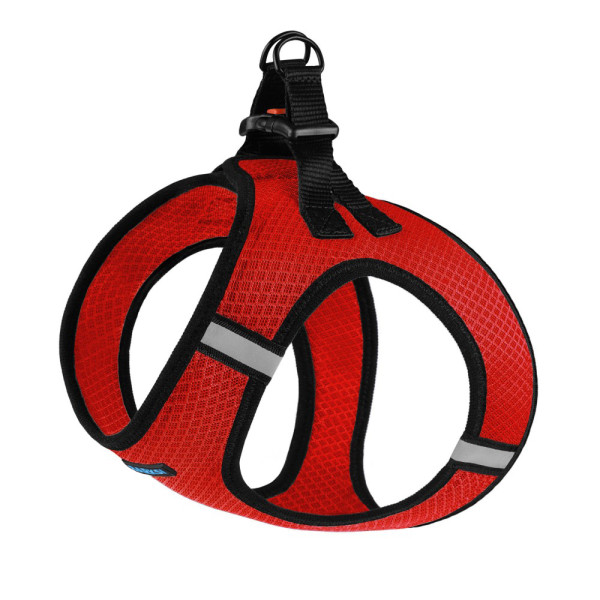 Шлея для собак Bronzedog Mesh Vest 3D сітка Червона