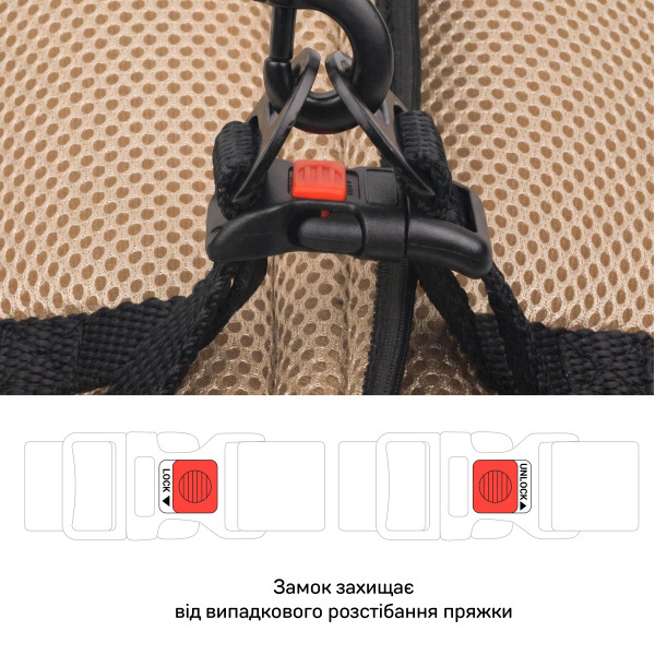 Шлея для собак Охолоджуюча Barksi Бежева