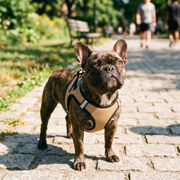 Шлея для собак Охолоджуюча Barksi Бежева