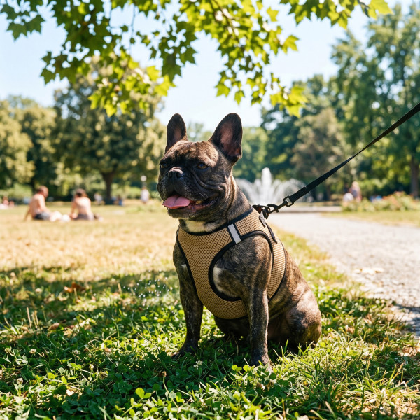Шлея для собак Охолоджуюча Barksi Бежева