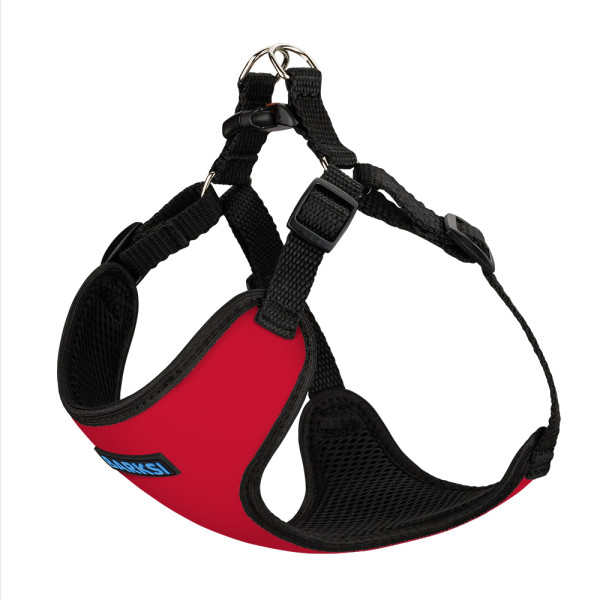 Шлея для Собак Дрібних Порід Barksi Sport Неопрен 3D Сітка Червона