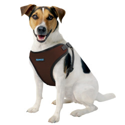 Шлея для Собак Дрібних Порід Barksi Sport Неопрен 3D Сітка Коричнева