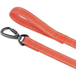 Повідець для собак Barksi Сotton рефлекторний бавовняний брезент помаранчевий