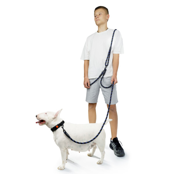 Повідець для Собак Barksi світловідбивний "Вільні руки" Синій Повідець для Собак Barksi світловідбивний "Вільні руки" Синій