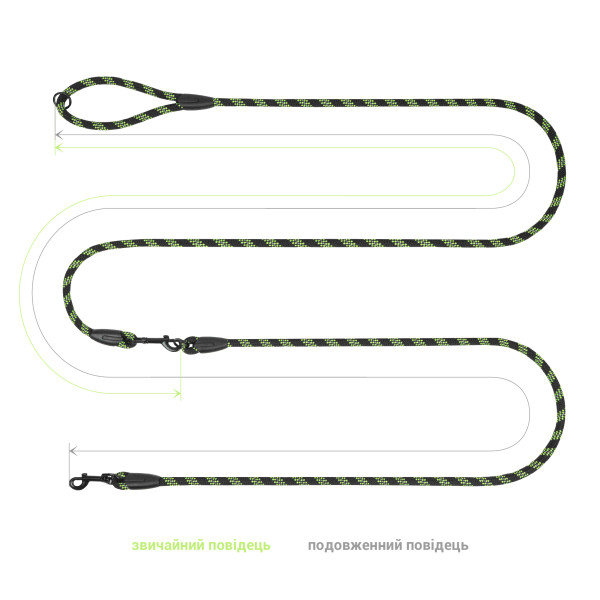 Повідець для Собак Barksi світловідбивний "Вільні руки" Салатовий Повідець для Собак Barksi світловідбивний "Вільні руки" Салатовий