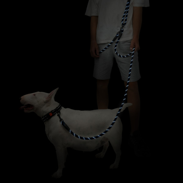 Повідець для Собак Barksi світловідбивний "Вільні руки" Синій Повідець для Собак Barksi світловідбивний "Вільні руки" Синій