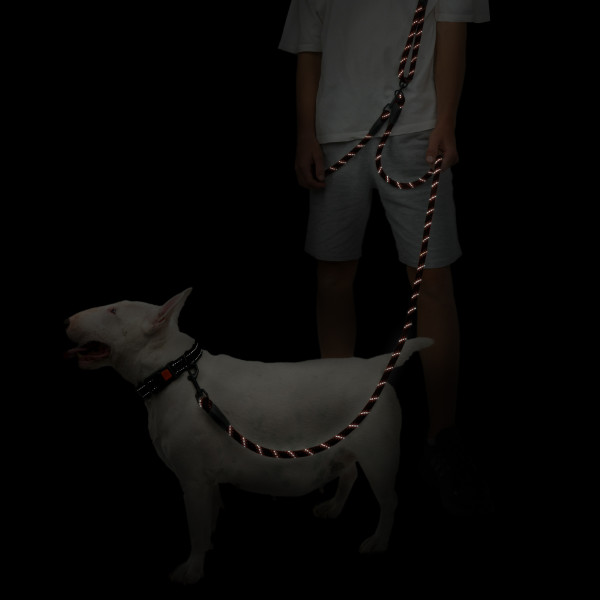 Повідець для Собак Barksi світловідбивний "Вільні руки" Помаранчевий