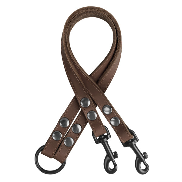 Повідець-спарка для Собак Шкіряний Barksi Classic Коричневий