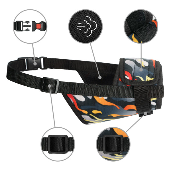 Намордник для собак Barksi нейлоновий регульований Гравітація