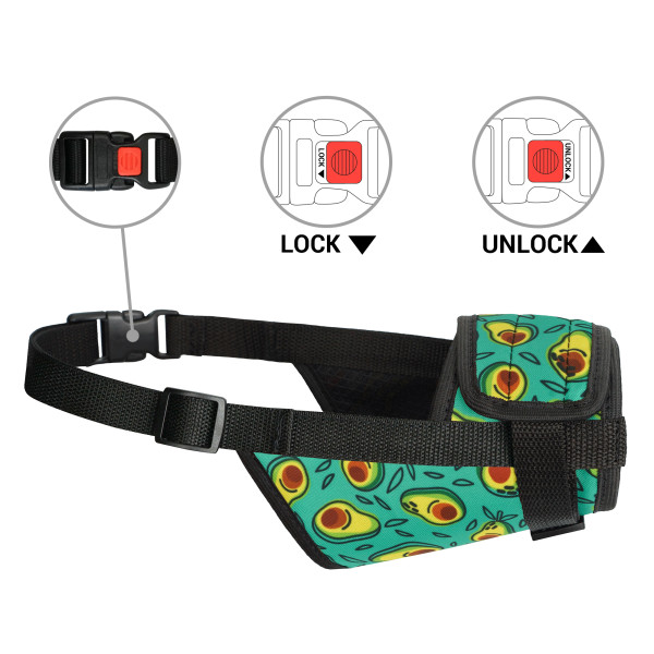 Намордник для собак Barksi нейлоновий регульований Авокадо