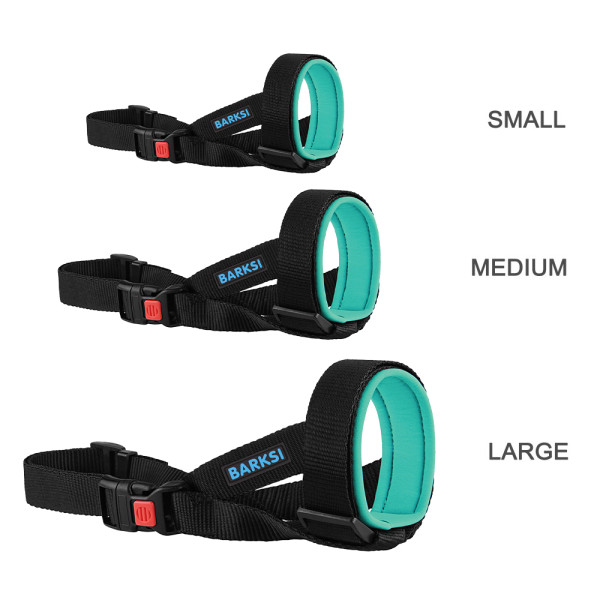 Намордник для собак Barksi універсальний неопреновий бірюзовий