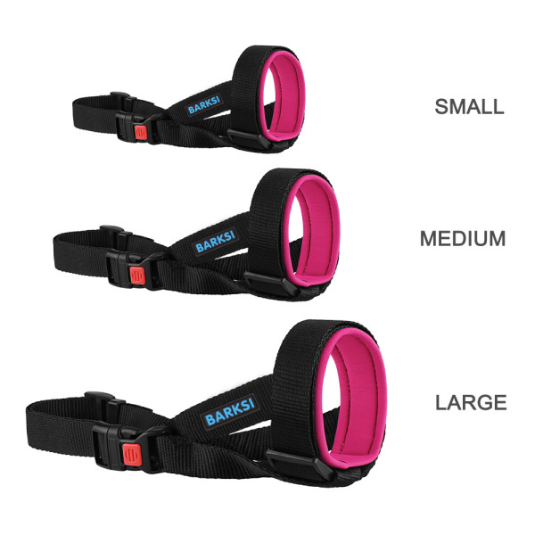 Намордник для собак Barksi універсальний неопреновий рожевий