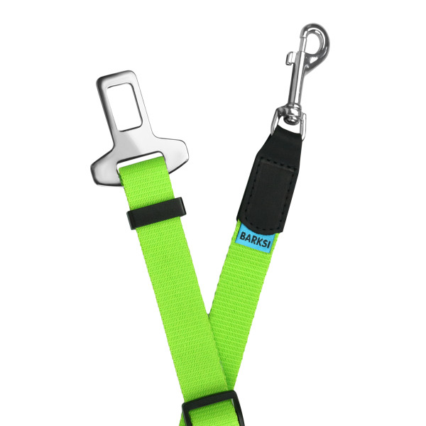 Автомобільний Ремінь Безпеки для Собак Barksi Нейлоновий Салатовий