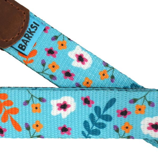 Автомобільний Ремінь Безпеки для Собак Barksi Нейлоновий Принтований Квіти Ментоловий