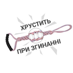 Іграшка для Собак із шнура Палка з хрустом Barksi
