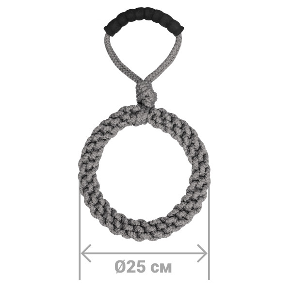Іграшка для Собак із шнура Кільце з ручкою Barksi