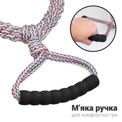 Іграшка для Собак із шнура Кільце з ручкою Barksi