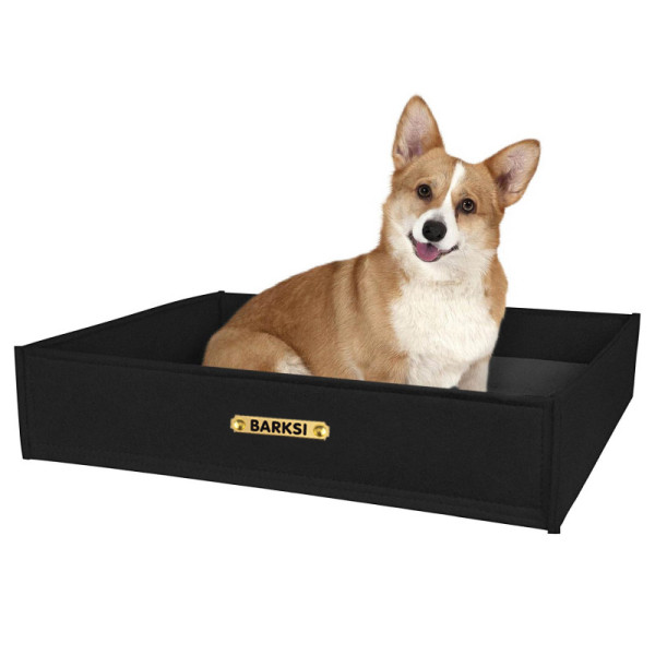 Лежак для Тварин Barksi Прямокутний Чорний