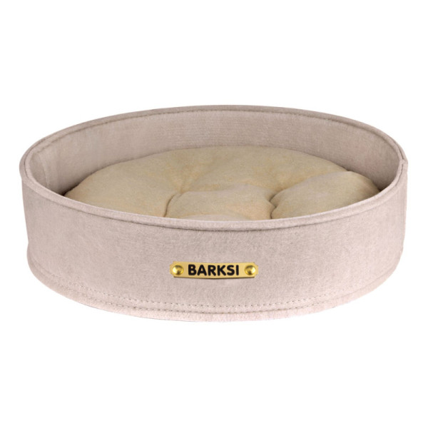 Лежак для Тварин Barksi Круглий Бежевий
