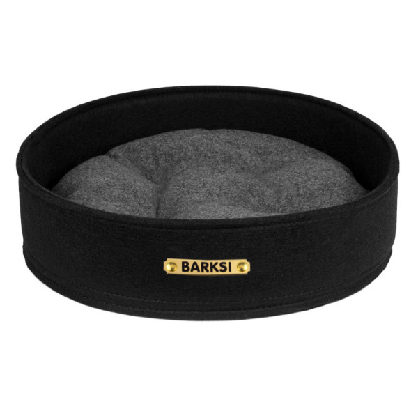 Лежак для Тварин Barksi Круглий Чорний