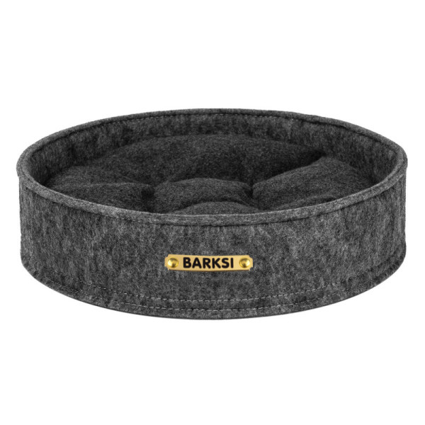 Лежак для Тварин Barksi Круглий Сірий