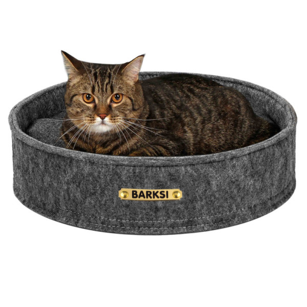 Лежак для Тварин Barksi Круглий Сірий
