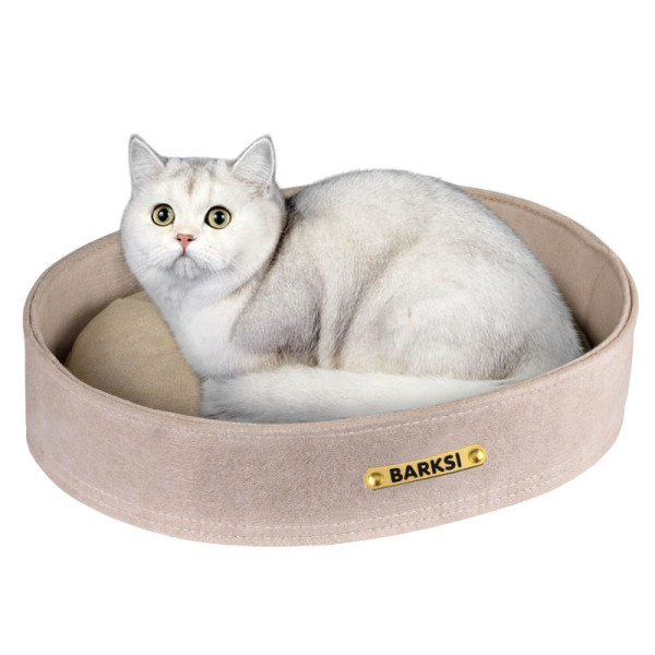 Лежак для Тварин Barksi Овальний Бежевий